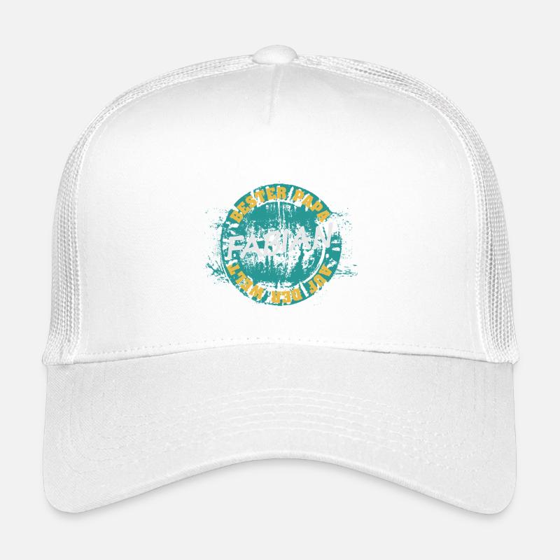 Geschenk für Fabian - Kinder Trucker-Cap - Weiß