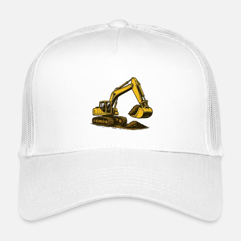 Bagger im Staub - Kinder Trucker-Cap - Weiß