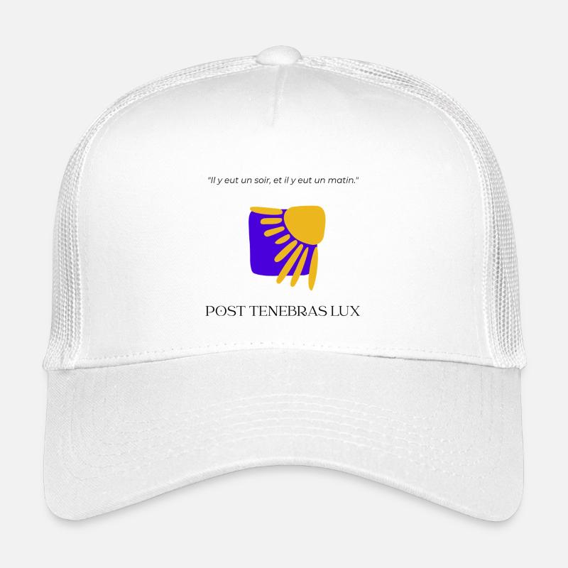 Nach Tenebras Lux - Kinder Trucker-Cap - Weiß
