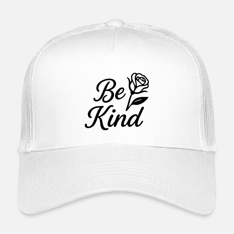 Be Kind - Kinder Trucker-Cap - Weiß