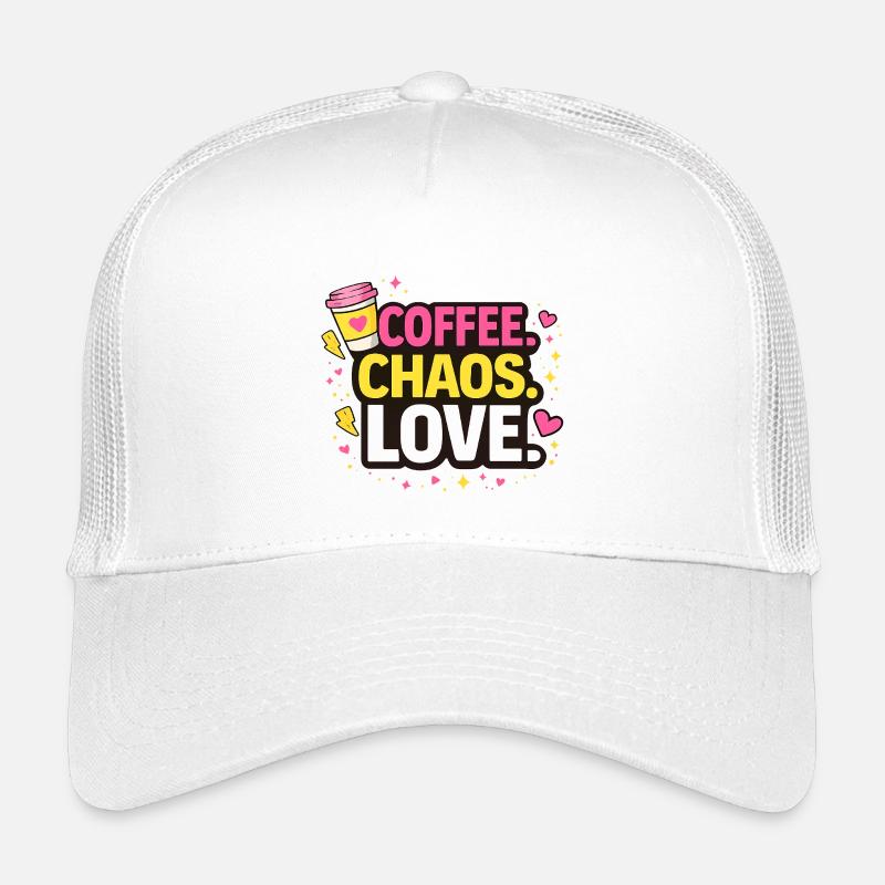 Coffee. Chaos. Love. Fun Coffee & Mom Kids’ Trucker Cap
