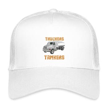 Truckers and Tankers Professional Driver Design - Kinder Trucker-Cap - Weiß - Vorne