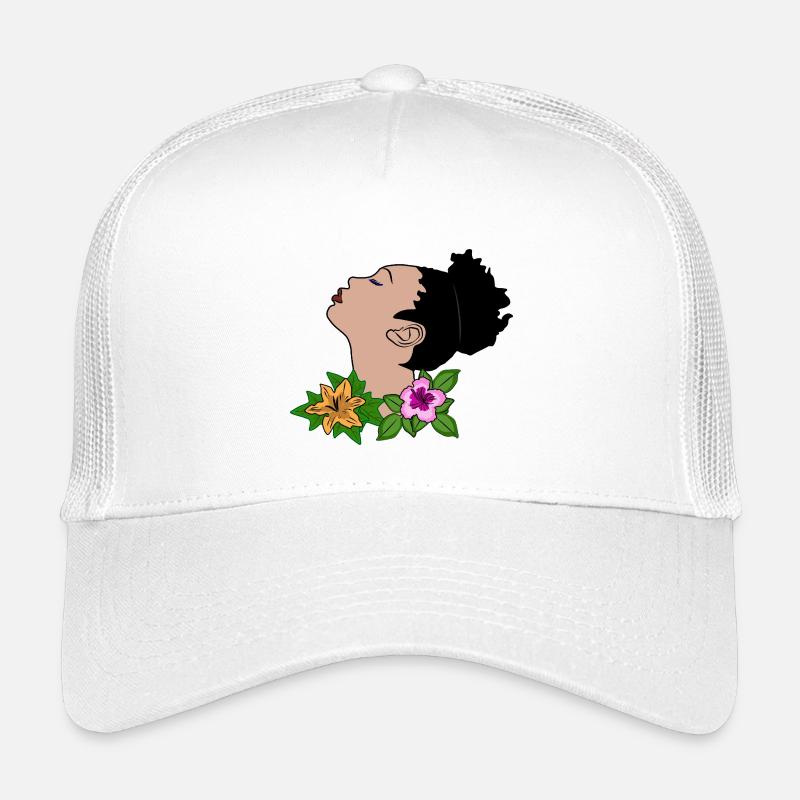 Vektorportrait - Kinder Trucker-Cap - Weiß