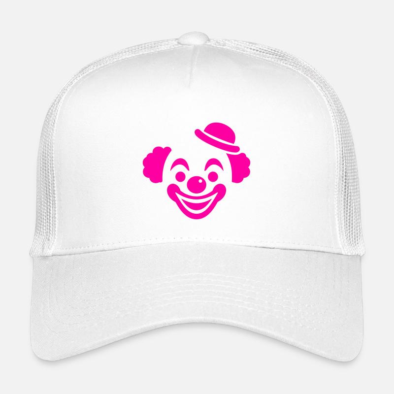 Pink Clown Motiv - Kinder Trucker-Cap - Weiß