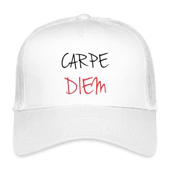 carpe_diem_nhy_5 - Kids’ Trucker Cap - white - Front