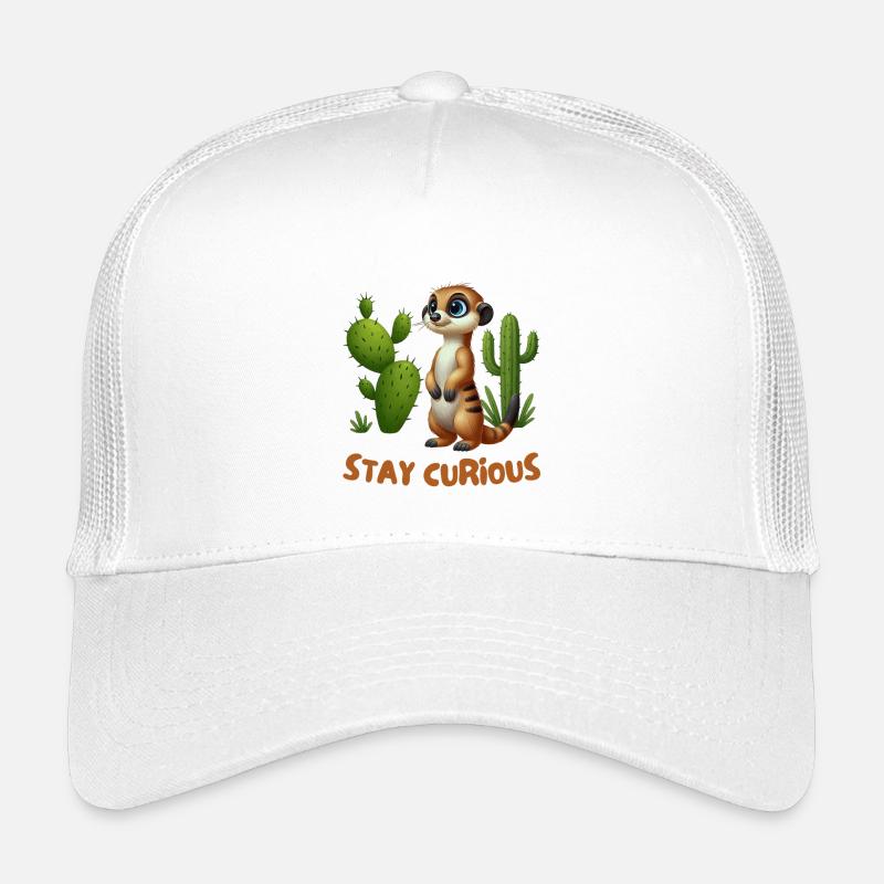 Petit suricate dans le jardin de cactus Casquette trucker enfant