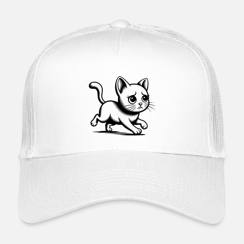 Chat coureur Chat coureur Bébé chaton coureur Casquette trucker enfant