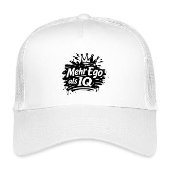 More ego than IQ - Kids’ Trucker Cap - white - Front