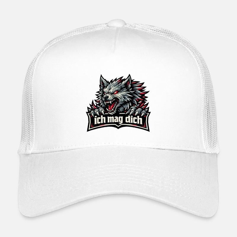 Fenriswolf Spruch – Ich mag dich Kinder Trucker-Cap