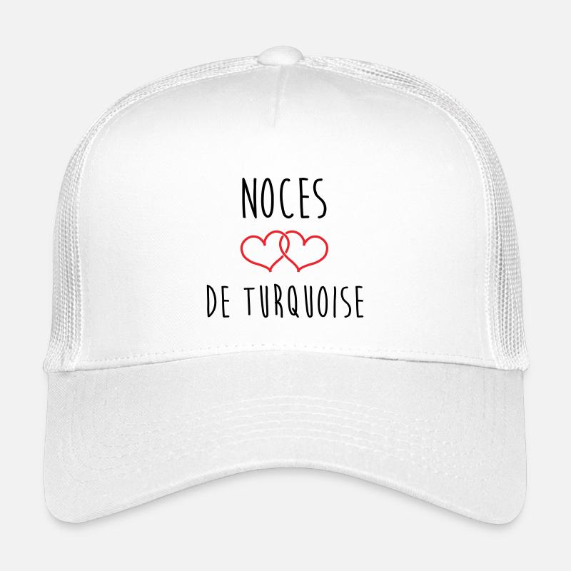 Noces de Turquoise 18 ans de mariage Casquette trucker enfant