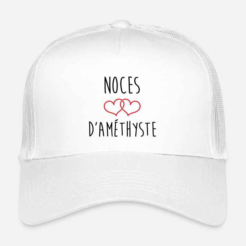 Noces d’améthyste 48 ans de mariage Casquette trucker enfant