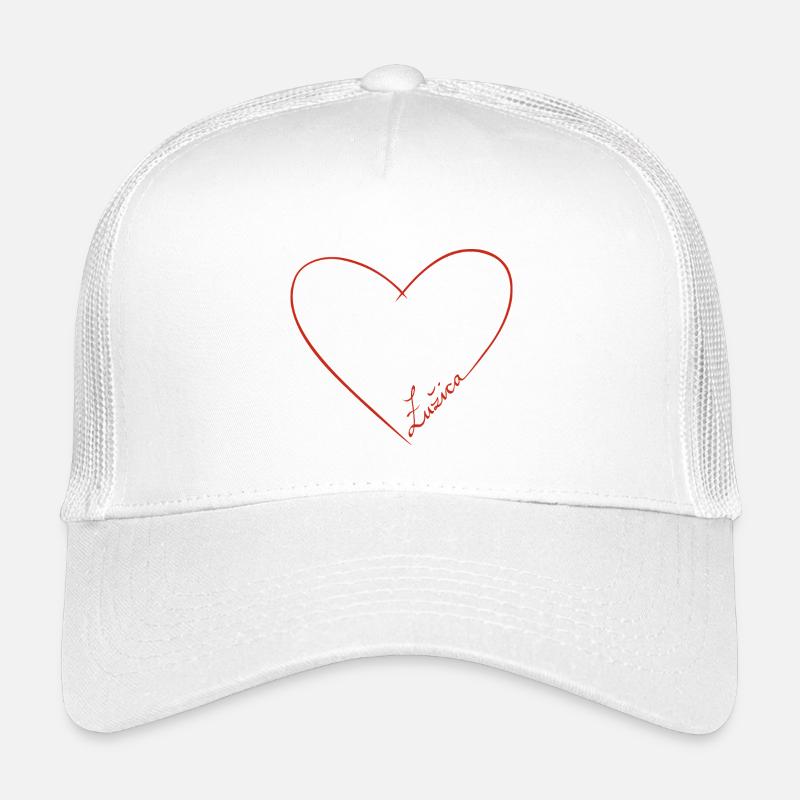 ŁUŽICA ♡ - Kids’ Trucker Cap - white