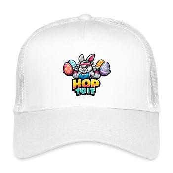 Gymnase Easter Pumpernickel - Casquette trucker enfant - blanc - Devant
