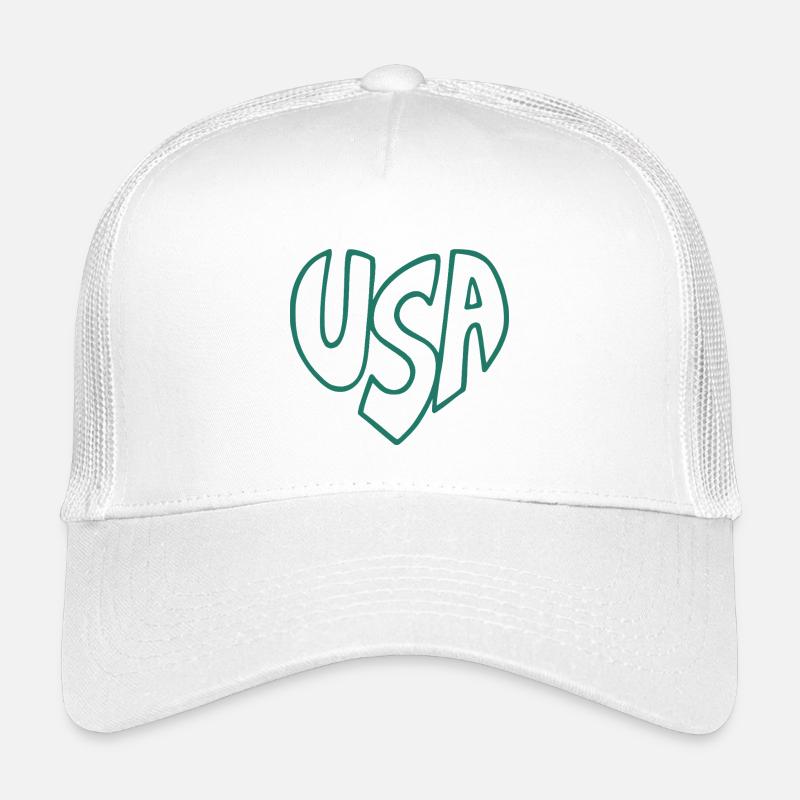 Logo d’écriture en forme de cœur américaine Style rétro Casquette trucker enfant
