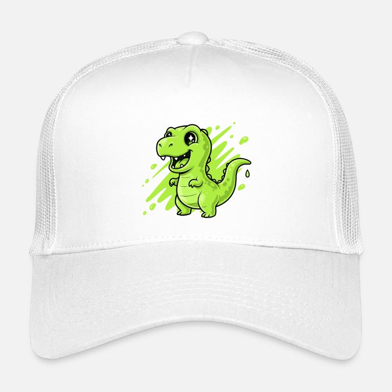 Comic Dino Slime Vert Casquette trucker enfant