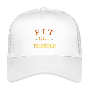 FIT wie ein Turnschuh - Kinder Trucker-Cap - Weiß - Vorne