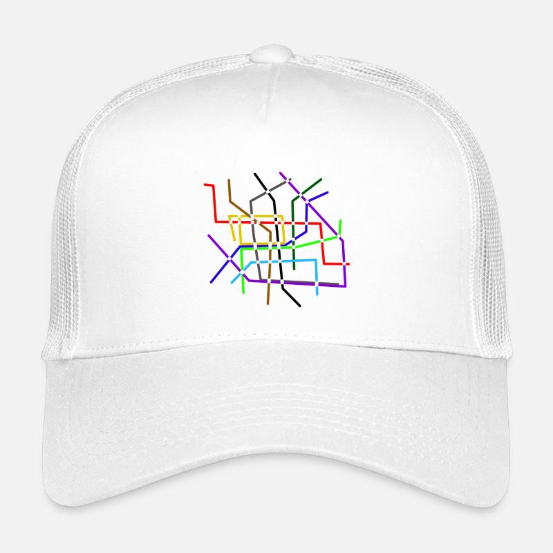 Line network Ubahn Sbahn City transport Infrastructure Kids’ Trucker Cap