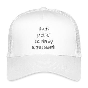 Cinéma / Citation / Série télé / Geek - Casquette trucker enfant - blanc - Devant