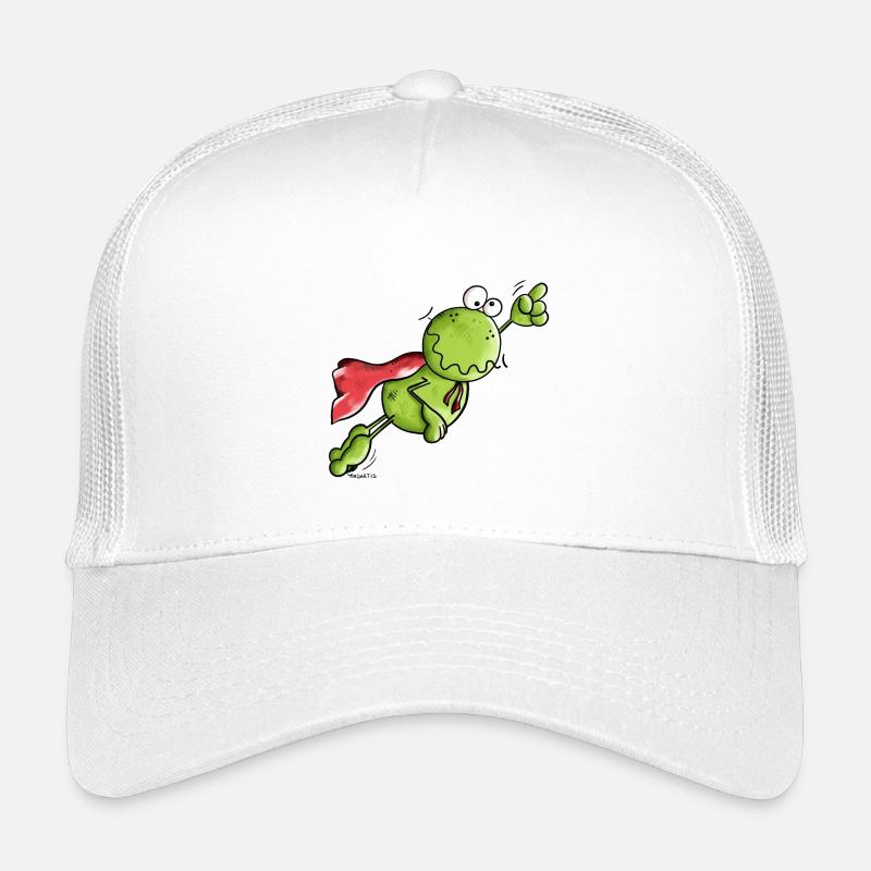 Superfrosch auf Weltreise - Kinder Trucker-Cap - Weiß