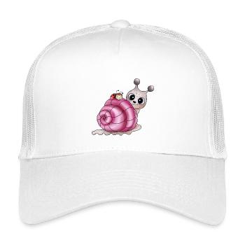 shell pink - Kids’ Trucker Cap - white - Front