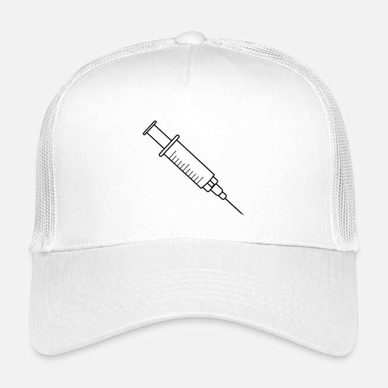 Seringue de vaccination avec médicament et aiguille Casquette trucker enfant