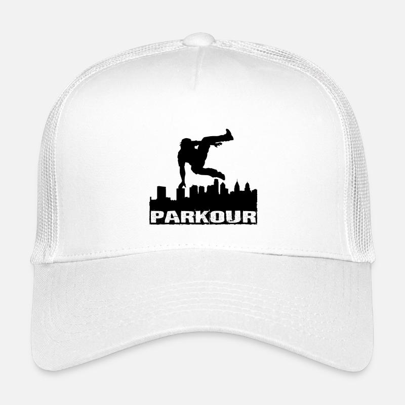 Parkour - Kinder Trucker-Cap - Weiß