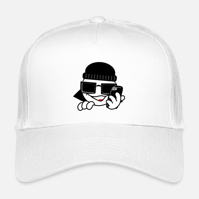 Hackeravec smartphone et cœurs Casquette trucker enfant