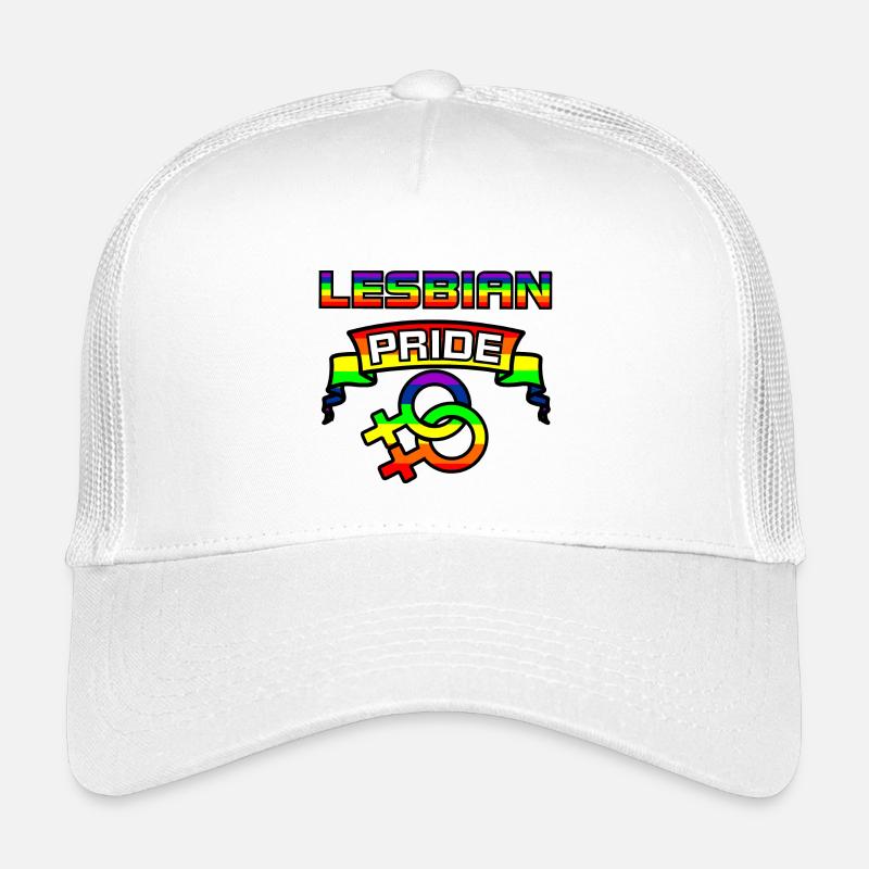 Regenbogen-Lesben stolzes Logo 5 Kinder Trucker-Cap