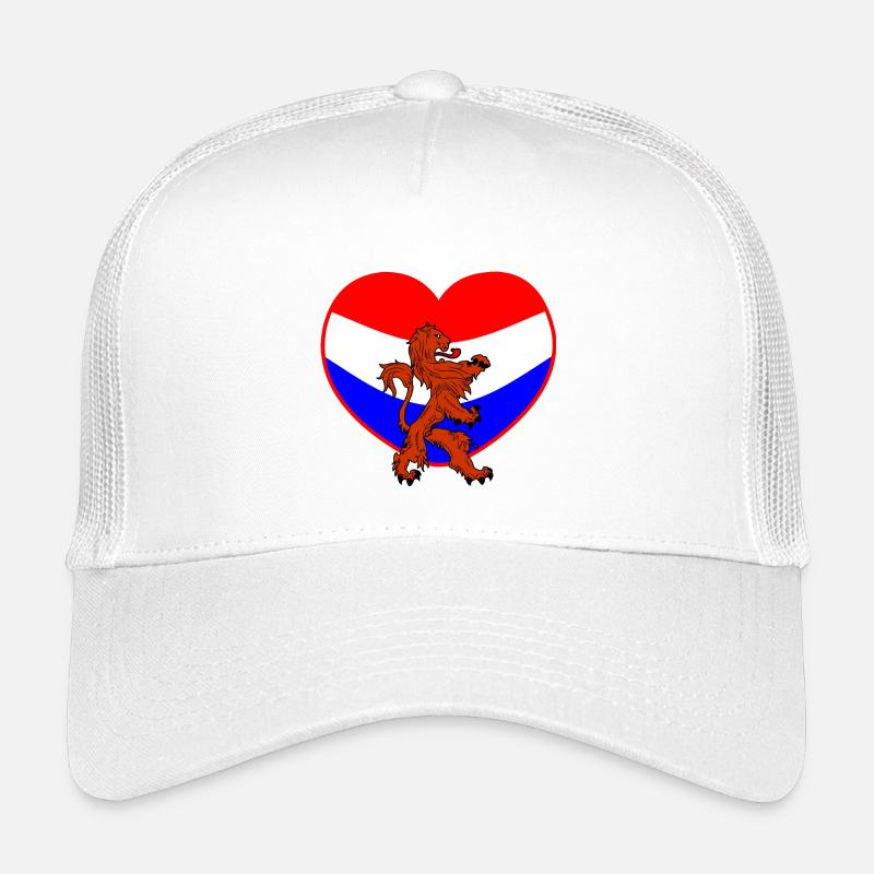 Holländischer Löwe mit Herz rot weiß blau Kinder Trucker-Cap
