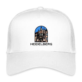 Heidelberg - Universität Bibliothek - Kinder Trucker-Cap - Weiß - Vorne