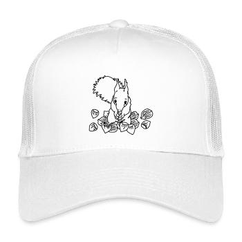 Flauschiges, süßes Eichhörnchen zum Liebhaben - Kinder Trucker-Cap - Weiß - Vorne