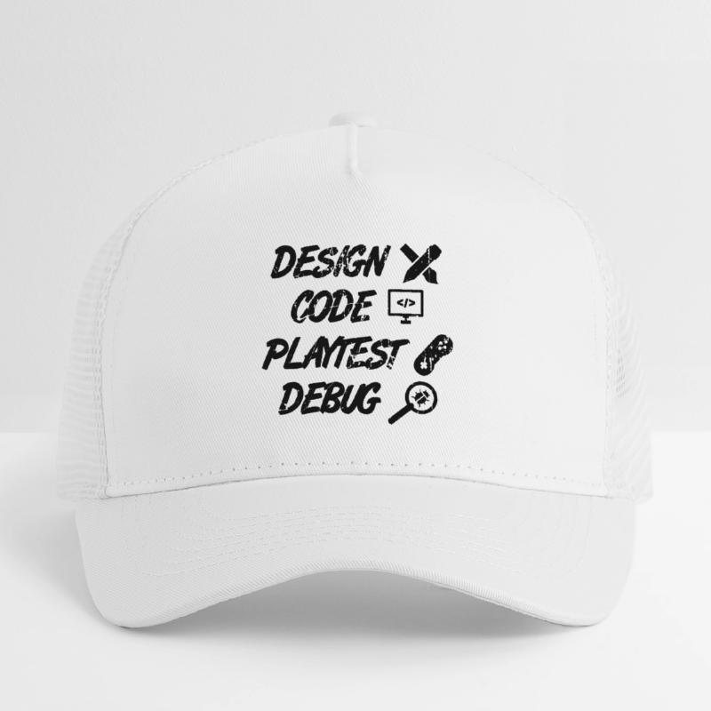 Design Code Playtest Debug Kids’ Trucker Cap