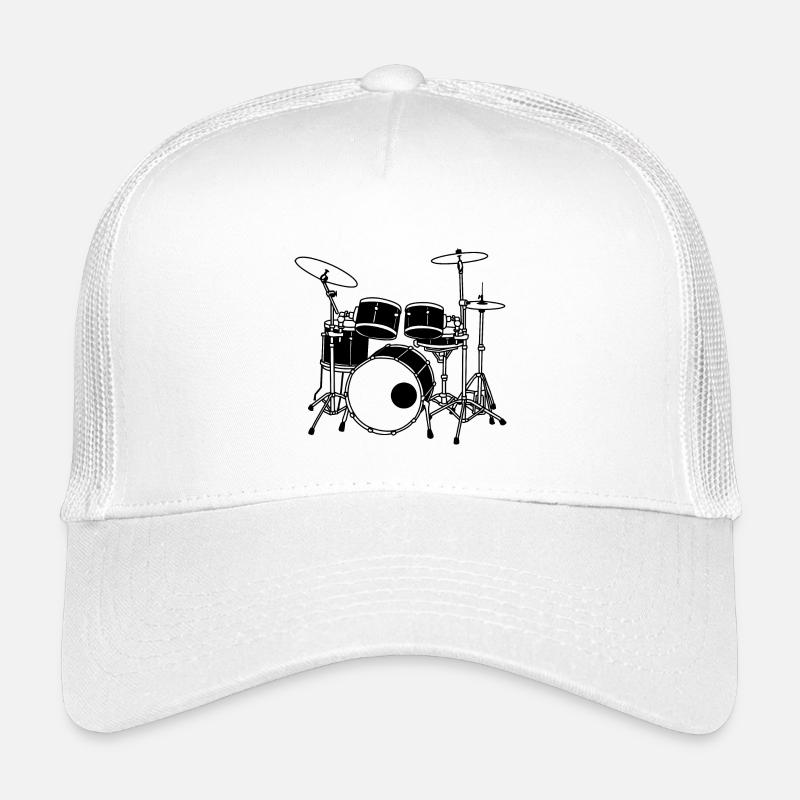 Drumset - Kinder Trucker-Cap - Weiß