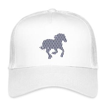 HORSE - Kids’ Trucker Cap - white - Front