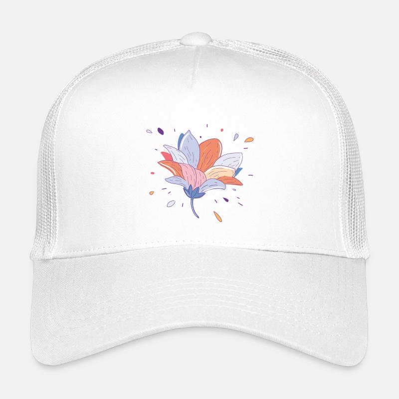 Sommerblume - Kinder Trucker-Cap - Weiß