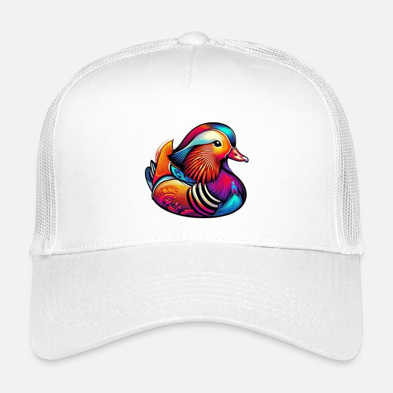 Mandarinente - Kinder Trucker-Cap - Weiß