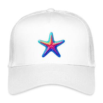 Seestern - Kinder Trucker-Cap - Weiß - Vorne