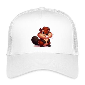 Bieber - Kinder Trucker-Cap - Weiß - Vorne