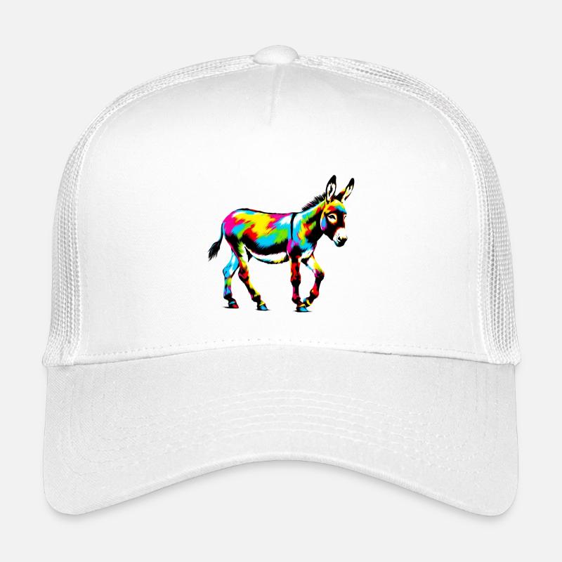 Esel-Maultier - Kinder Trucker-Cap - Weiß