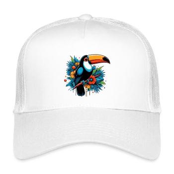 Toucan - Kids’ Trucker Cap - white - Front