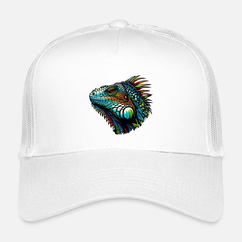 Leguan - Kinder Trucker-Cap - Weiß