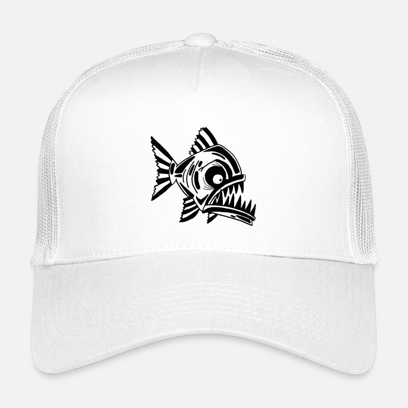 Poisson noir carnivore Casquette trucker enfant