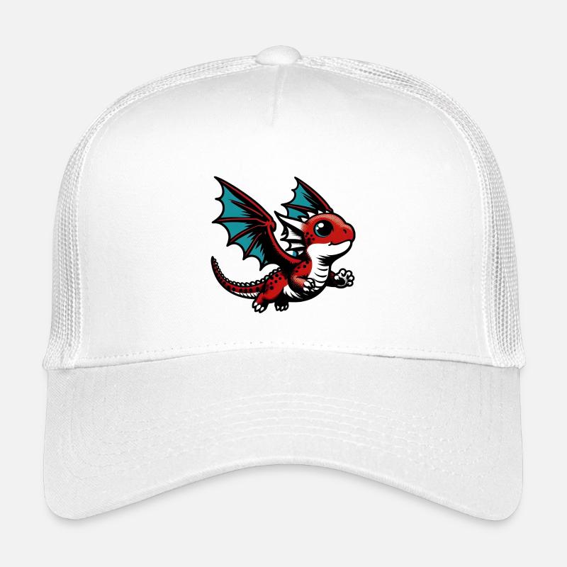Drache - Kinder Trucker-Cap - Weiß