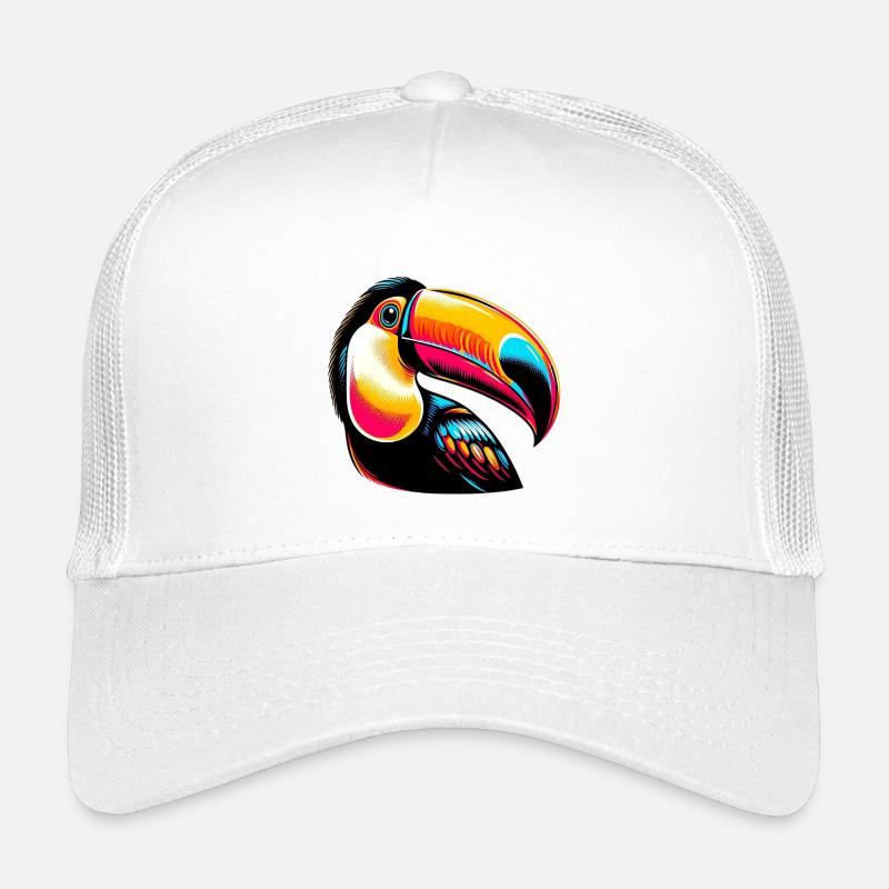 Tukan - Kinder Trucker-Cap - Weiß