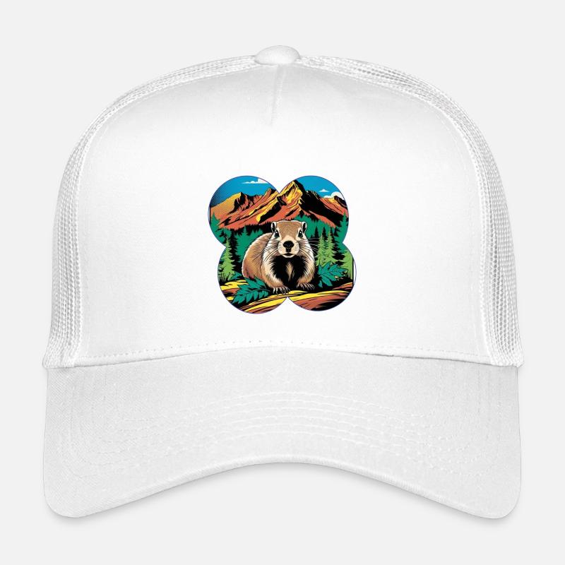 Murmeltier Kinder Trucker-Cap