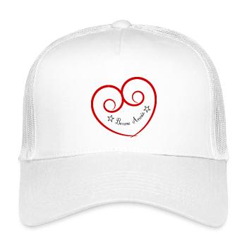 COEUR. COUPLE. SAINT VALENTIN. JUST MARRIED. EVJF. - Casquette trucker enfant - blanc - Devant