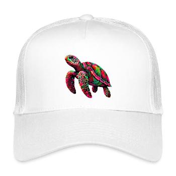 Schildkröte - Kinder Trucker-Cap - Weiß - Vorne