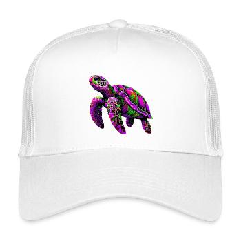 Schildkröte - Kinder Trucker-Cap - Weiß - Vorne