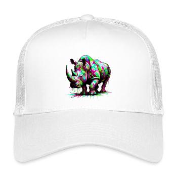Nashorn - Kinder Trucker-Cap - Weiß - Vorne