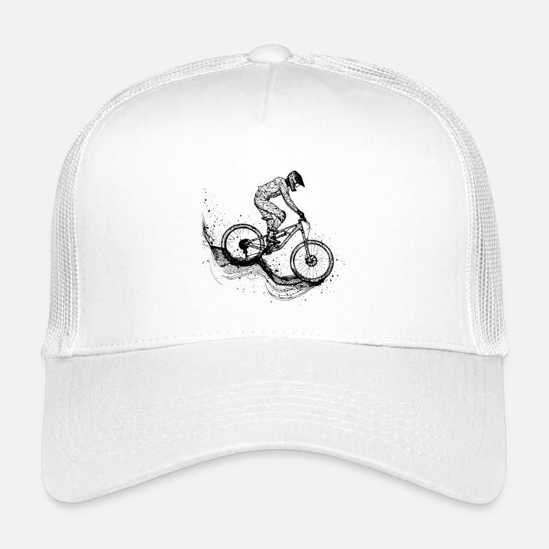 Dessin au trait cycliste Casquette trucker enfant
